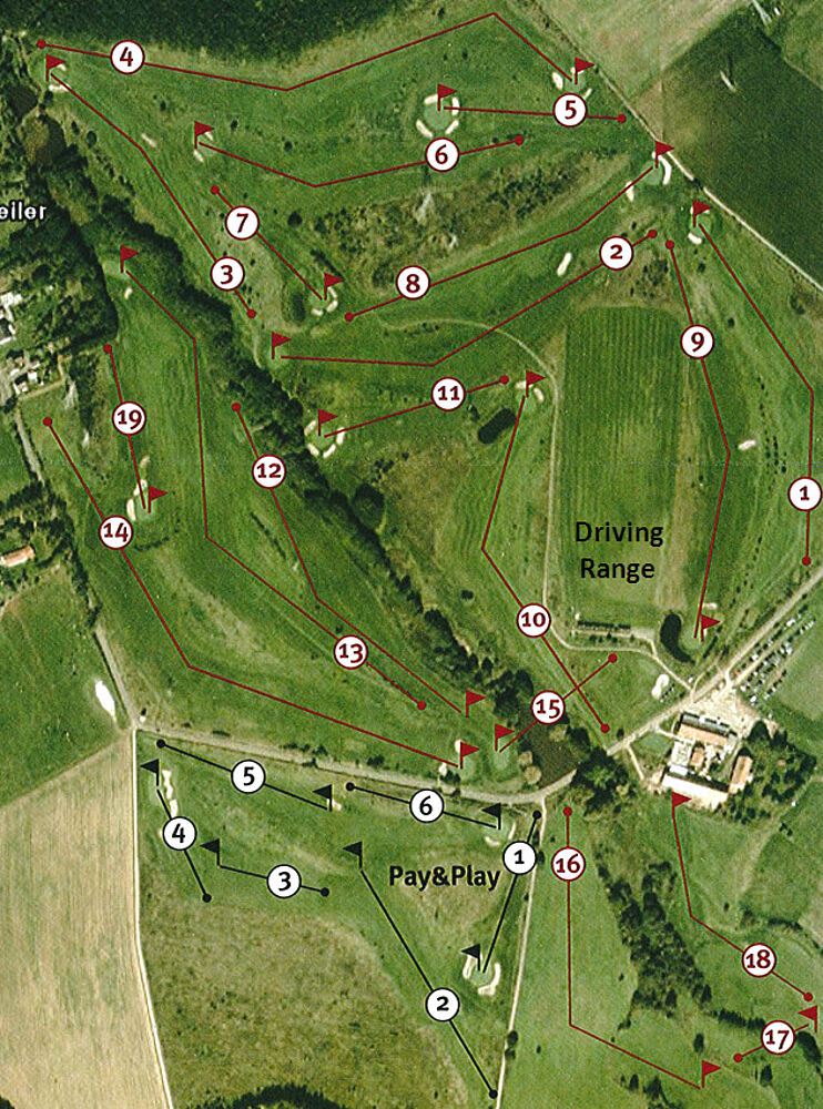 Platzübersicht Golfclub Homburg